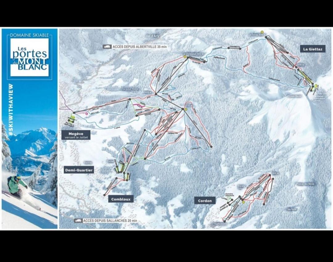 Studio Porte Du Mont Blanc Combloux Aux Pieds Des Pistes Extérieur photo